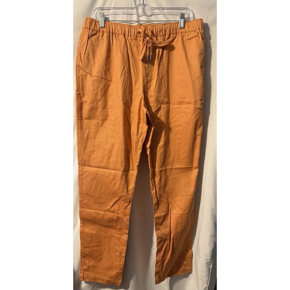 WILDFANG The Essential Drawstring Pant Large Orange Tapered Ankle Pants NWOT